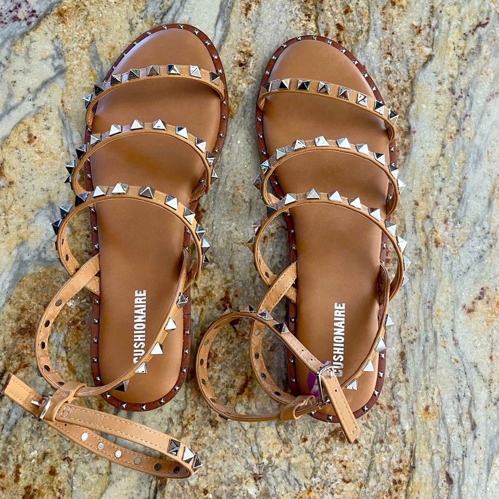 Brand New Cushionaire Studded Sandals